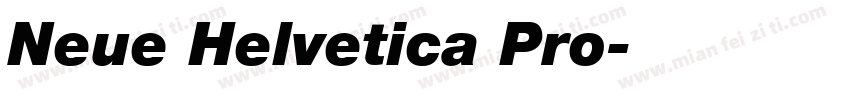 Neue Helvetica Pro字体转换